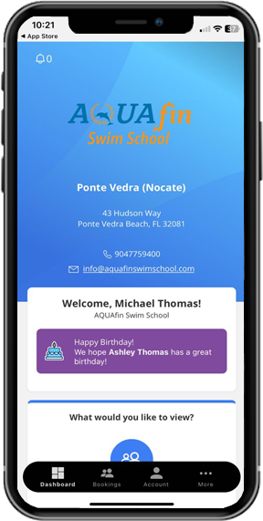 AQUAFIN Parent Portal App